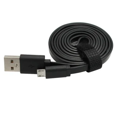 Mobile Phone 1M PVC Cable Flat type c Fast Charging Cable Micro USB Data Cables accessories