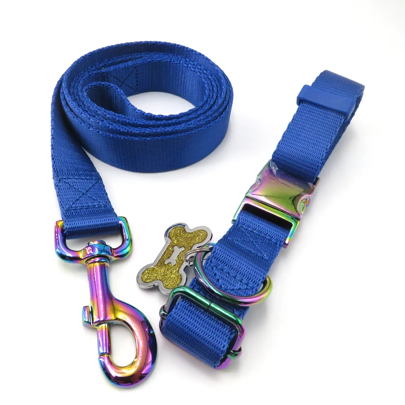 продажа OEM Высокое качество Открытый нейлоновый ошейник с поводком набор