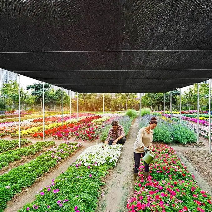 Black Sun Shade Net, Mesh Sun Shade Tarp, Sunblock Shade Cloths for Plants Cover, Greenhouse, Patio,Tomatoes