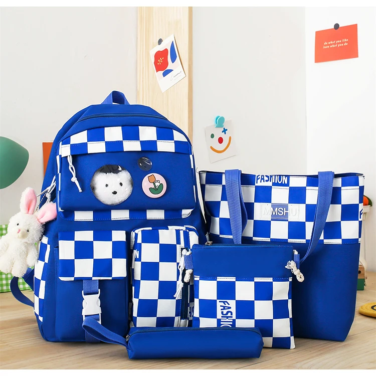 MARKSMAN Factory Wholesale School Backpack 5 piece Sets Multifunctional Backpack Travel Waterproof Backpack