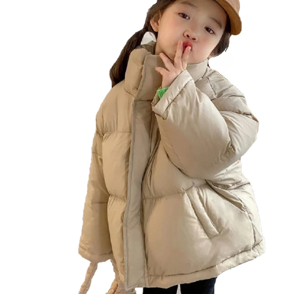 FREE SAMPLE Fashion Baby Boy Girl Loose Padded Jacket Winter Infant Toddler Child Coat Warm Casual Solid color Clothes