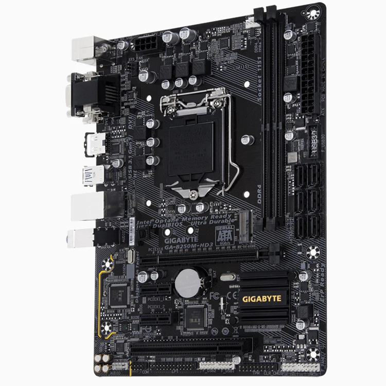 GIGABYTE GA-B250M-HD3 MATX Used Gaming Motherboard with LGA 1151 Socket Supports 7th/ 6th Generation Intel Core Processors