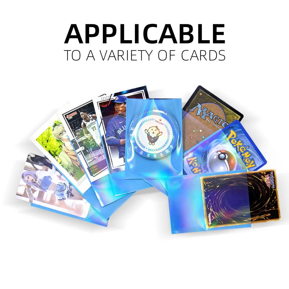 MTG 66X91MM RAINBOW EFFECTS Light Blue Back HOLOGRAPHIC CARD SLEEVES  600PCS PACK