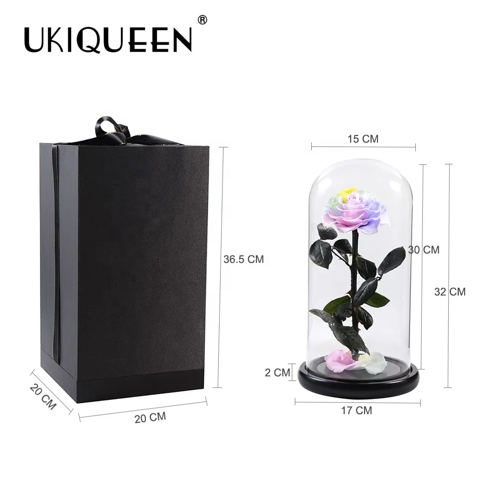 Ukiqueen оптовая продажа с фабрики GD-1530 5 9*11 81 дюйм (ов) из розового стекла цветочный стеклянный