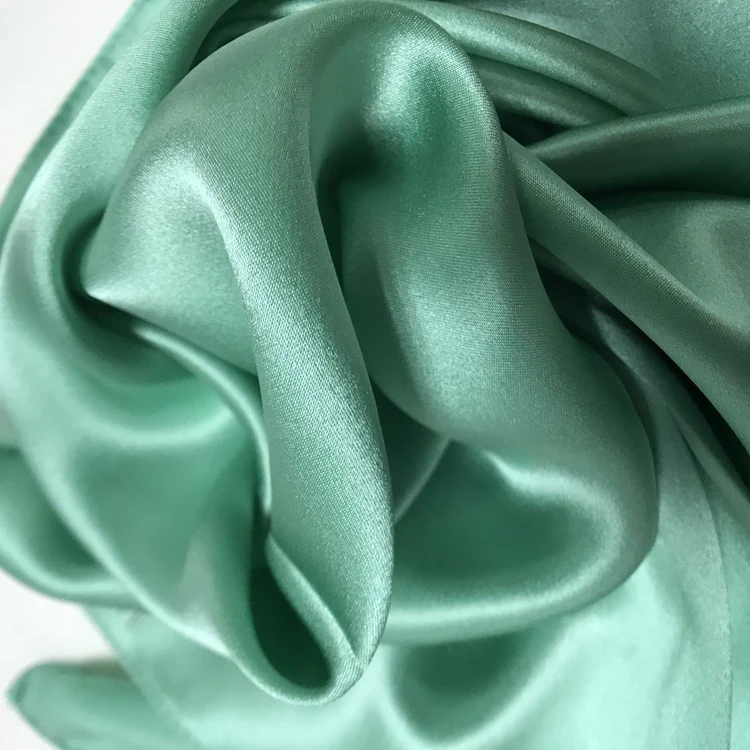 Однотонный Шелковый Атласный головной платок с принтом логотипа