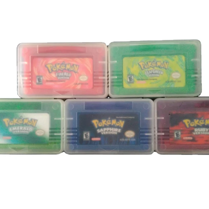 2022 дешевая цена 12 видов цветов Pokemo игровой Картридж для GBA SP карты для мальчиков игры