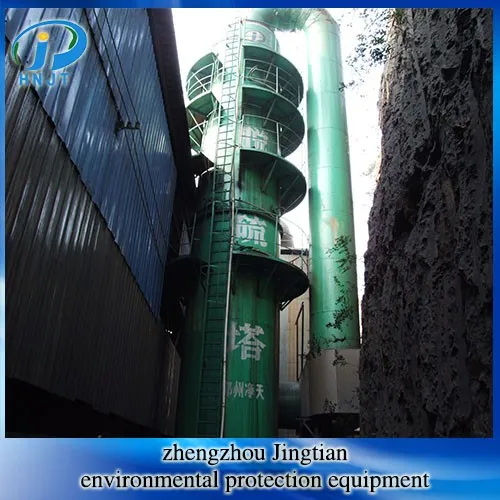 Industrial waste gas wet desulfurization and denitrification vertical tower equipment