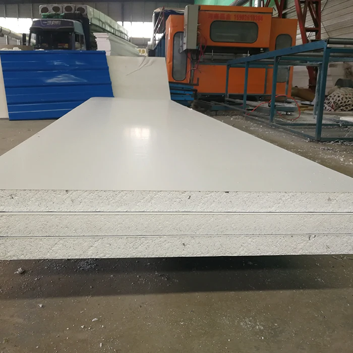 50mm thick 950mm wide eps sandwich panel with side steel exported to melbourne