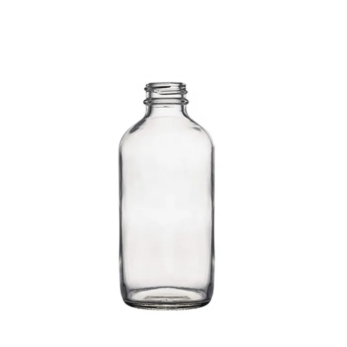 Berlin Packaging Food Grade Transparent Beer Bottle White Empty Coffee Beverage Juice Kombucha Glass Boston Round Bottle