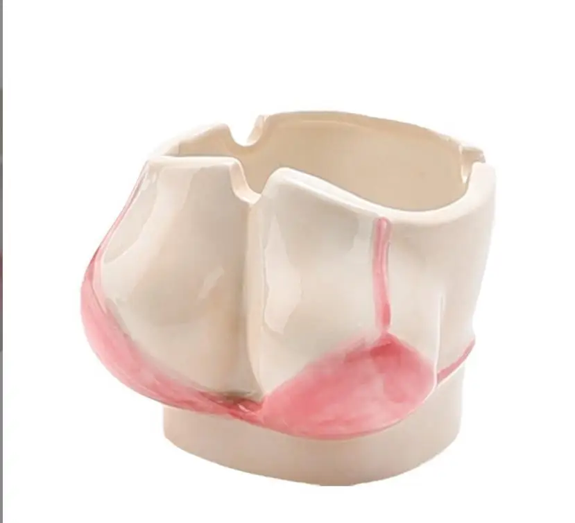 Fashionable Creative Ashtray Sexy trendy art ornament home office tea table ashtray Ceramic Ashtray
