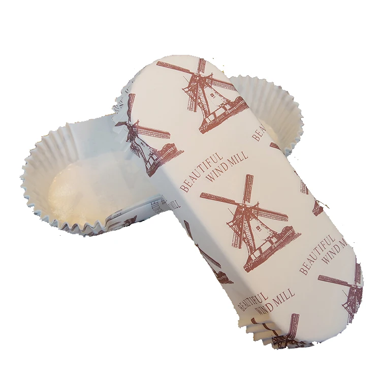 Cake Baking Tools Water Proof Boat Shaped PET Coated Paper Baking Muffin Cup