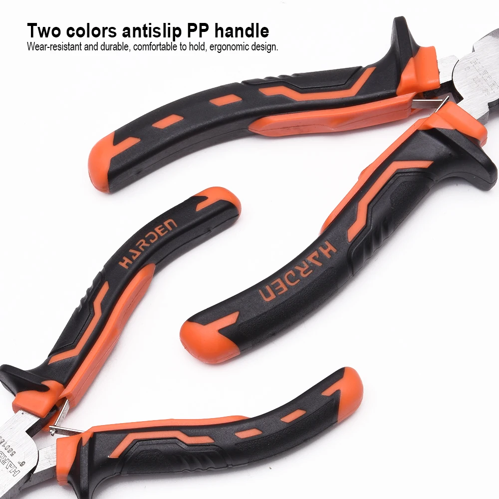 HARDEN Professional 3pcs Set Long Nose Pliers Combination Plier Cutting Plier 200mm Carbon Steel with OEM Customization Support