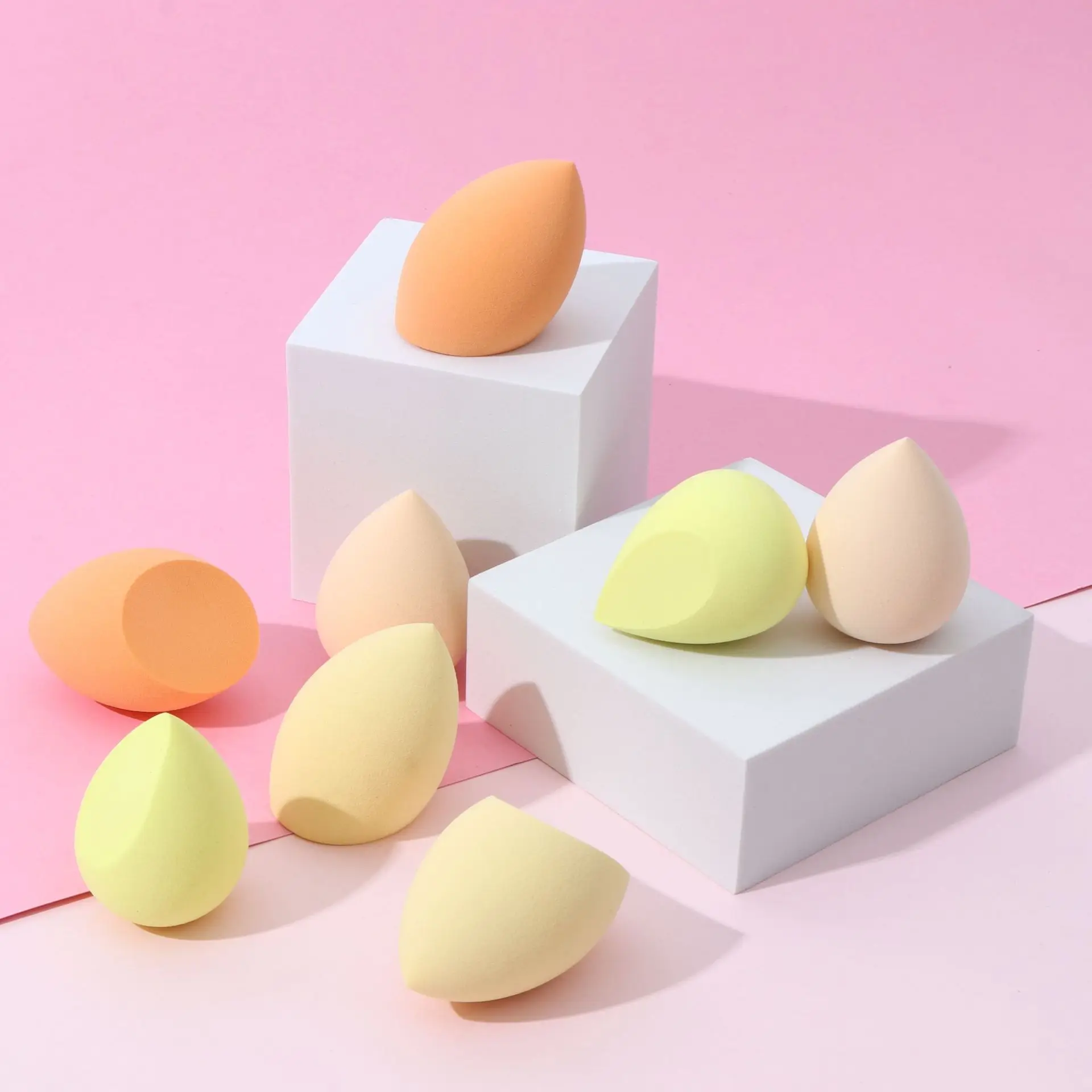 Factory Direct Sale In stock Low MOQ Vegan Face Beauty Makeup Sponge Blending Set for Facial make up sponge