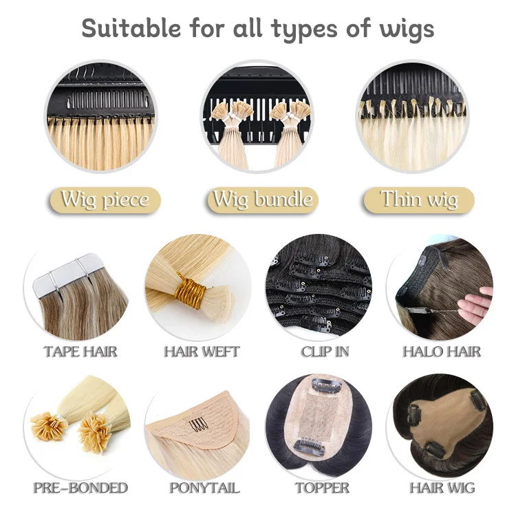 Wholesale Black White Pink Plastic Hair Stand Wig Display Hair Extension Holder With Cycle Use Suction Cups And Screw