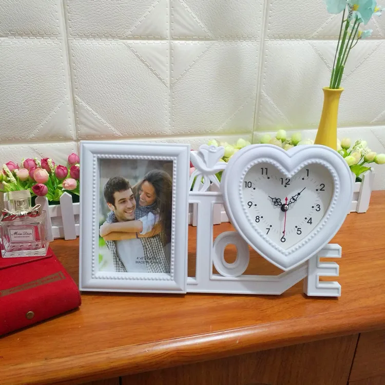 Лучший подарок на свадьбу, любовь с часами, фоторамка