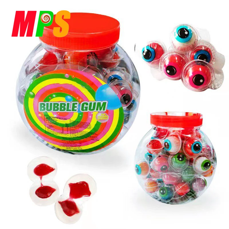 OEM жевательная резинка в форме глазного яблока сочные фрукты смешанные вкусы халяльный жевательный шар
