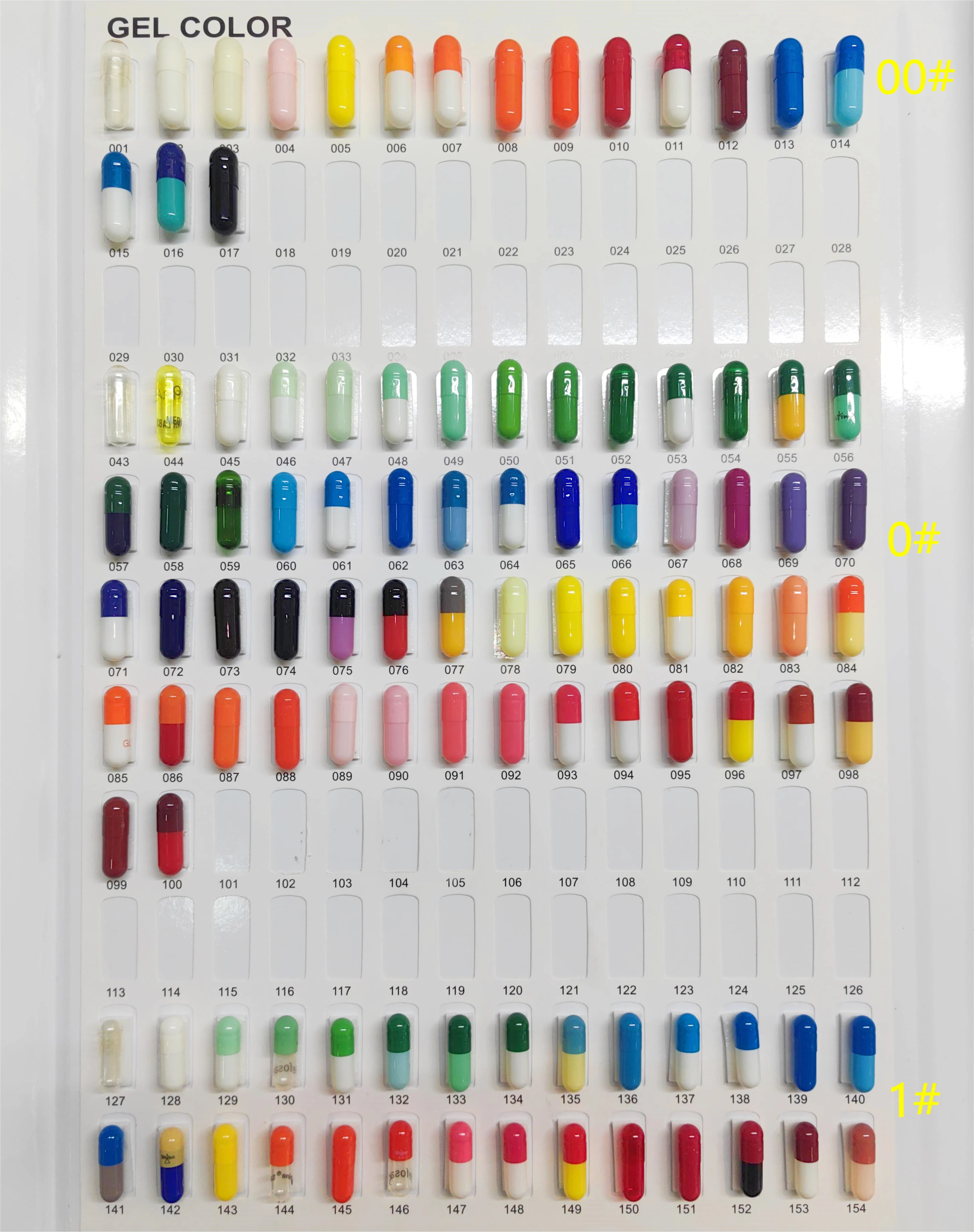 Empty gelatin capsule shell hard capsules