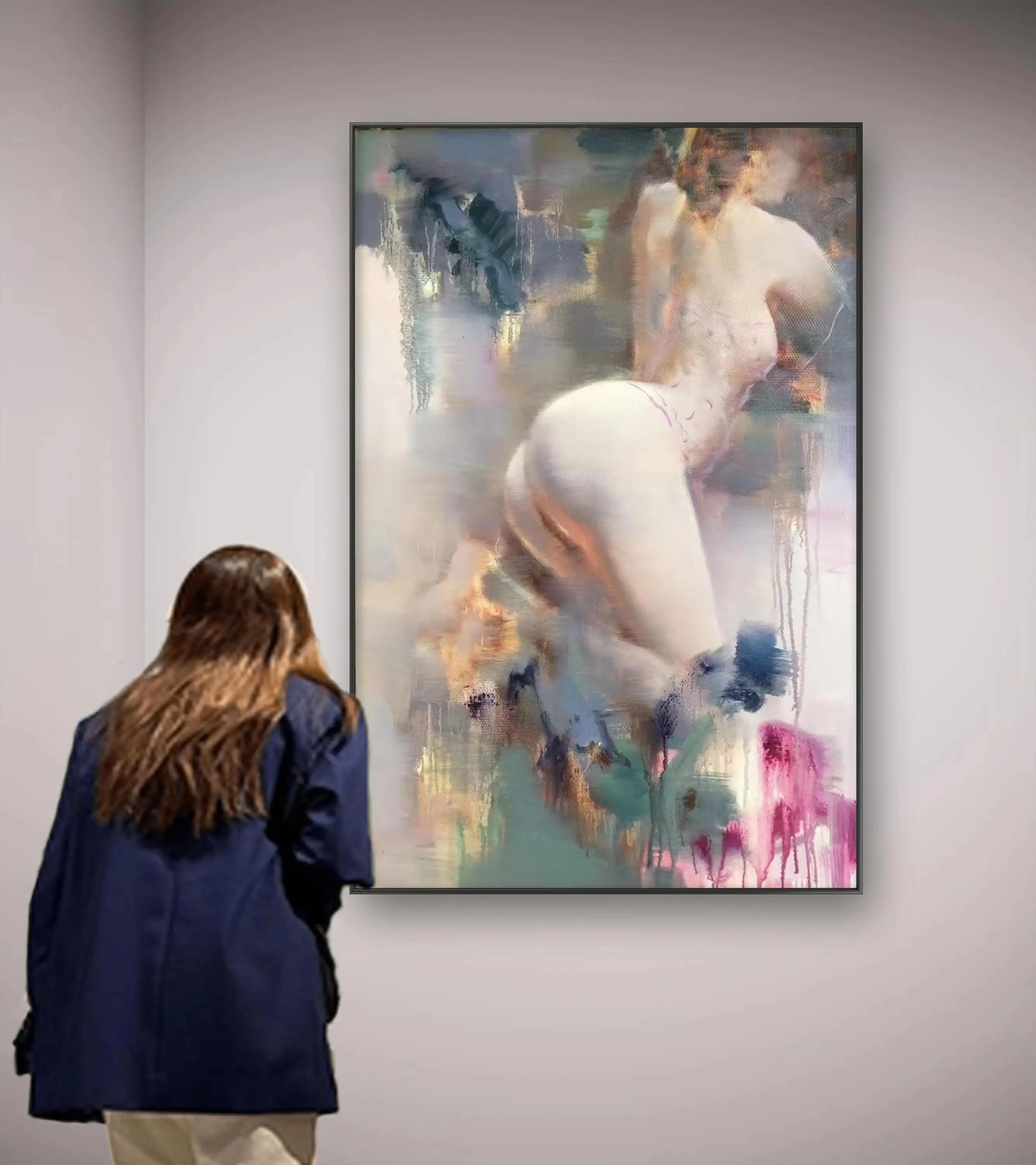 Pure handmade painting fashionable picture quality popular style  produced by famous painters nude woman painting