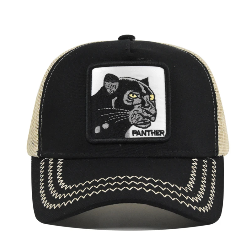 New Arrivals Animal Trucker Hat for Farmer Fashion Embroidery Patch Animal Baseball Cap With Mesh Trucker Hat Caps Custom Logo