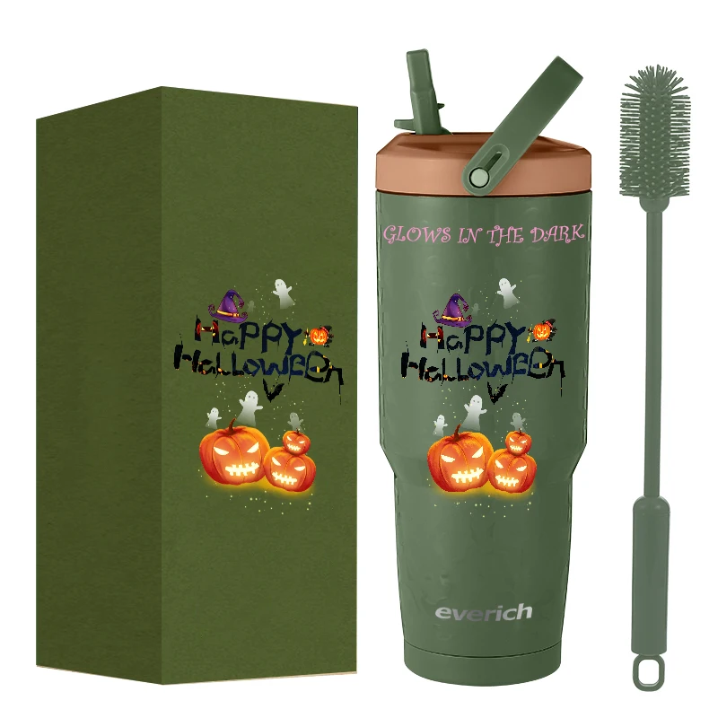 How Sell Stainless Steel Tumblers  Glow Cups With Straw color Customization