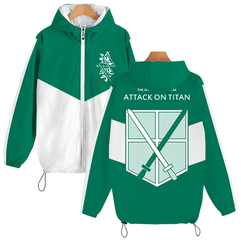 Cartoon Attack on Titan clothes anime charge clothes student Spring and Autumn coat top jacket