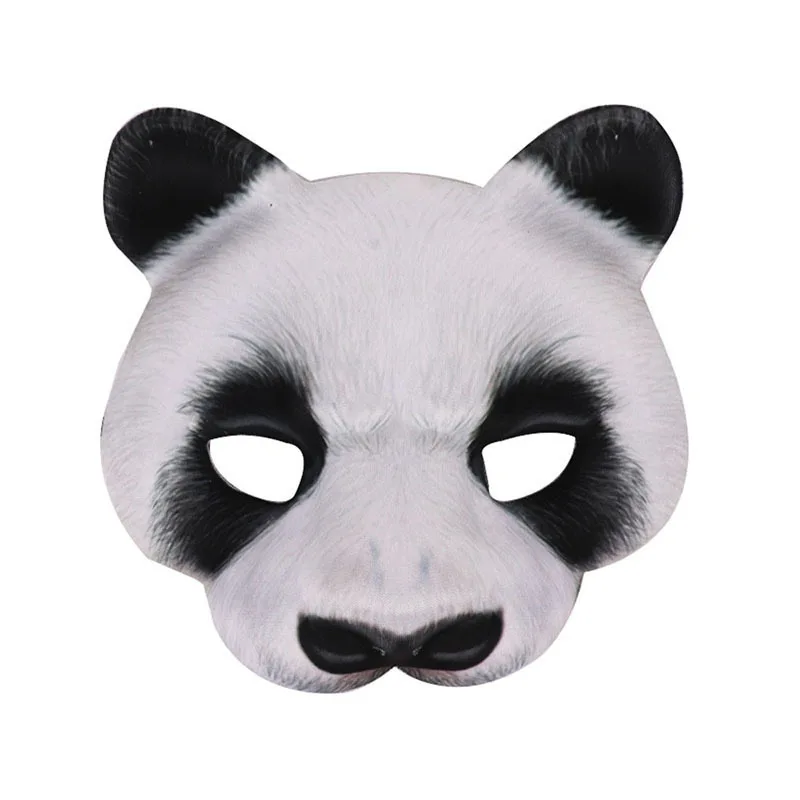 Halloween Easter Carnival Panda Mask EVA Animal Mask party dress up props 3D realistic