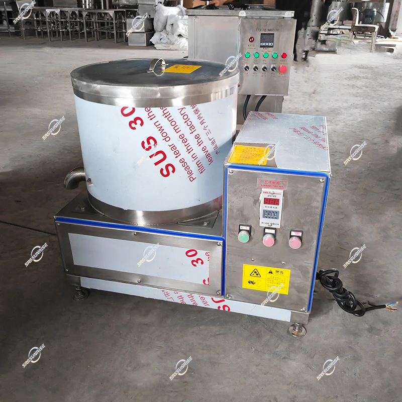 Automatic Deoiling Machine Fruit Vegetable Centrifugal Dewatering Machine Electric Salad Spinner