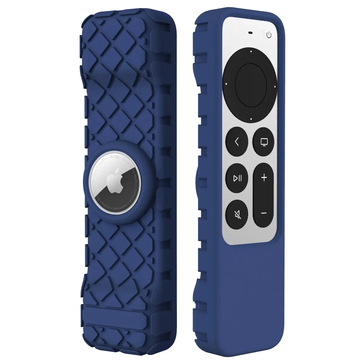 New Arrival Glow in the Dark Silicone Cover For Apple TV 4K Remote Case with Airtag Holder