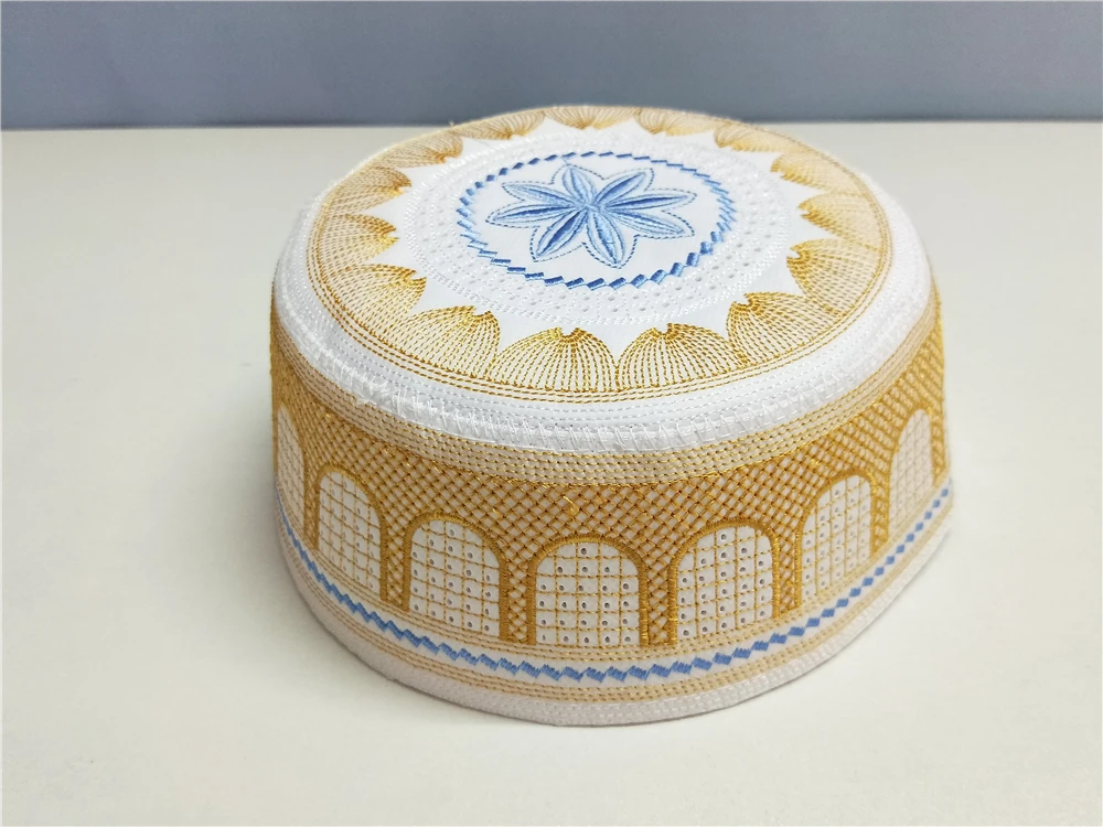 Hot Selling Wholesale Muslim Arabian Islamic Prayer Hats Ramadan Eid Gift Omani Turkish Hat Prayer Hat  Headwear