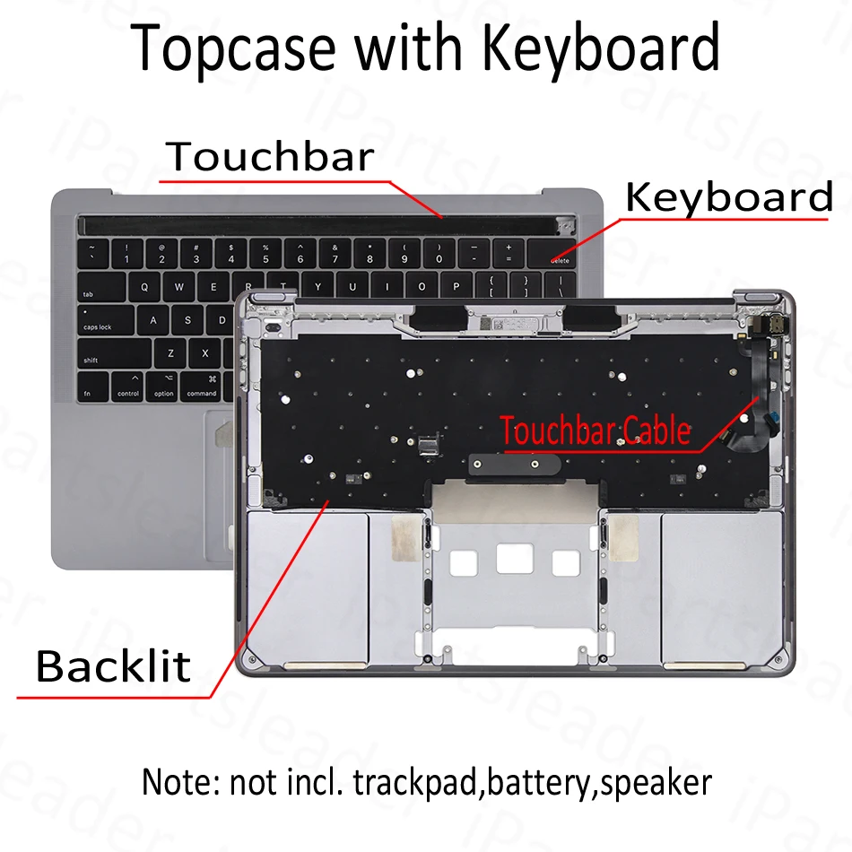 Оригинальный чехол A1707 Topcase с клавиатурой, серый, серебристый для Macbook Pro 15 дюймов, сенсорная панель Retina US UK, английская EMC 3072 EMC 3162