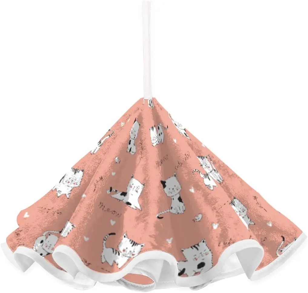 Cute Cats Pink  Hand Towels with Hanging Loops Absorbent Kitchen Hand Towels Soft  for Bathroom Hand Dry Towel