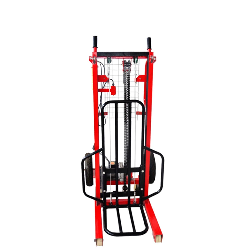 250kg Low Price Small Forklift 0.25ton Mini Electric Pallet Truck Hand Electric Pallets Lifter 220V Electric Pallet Stacker