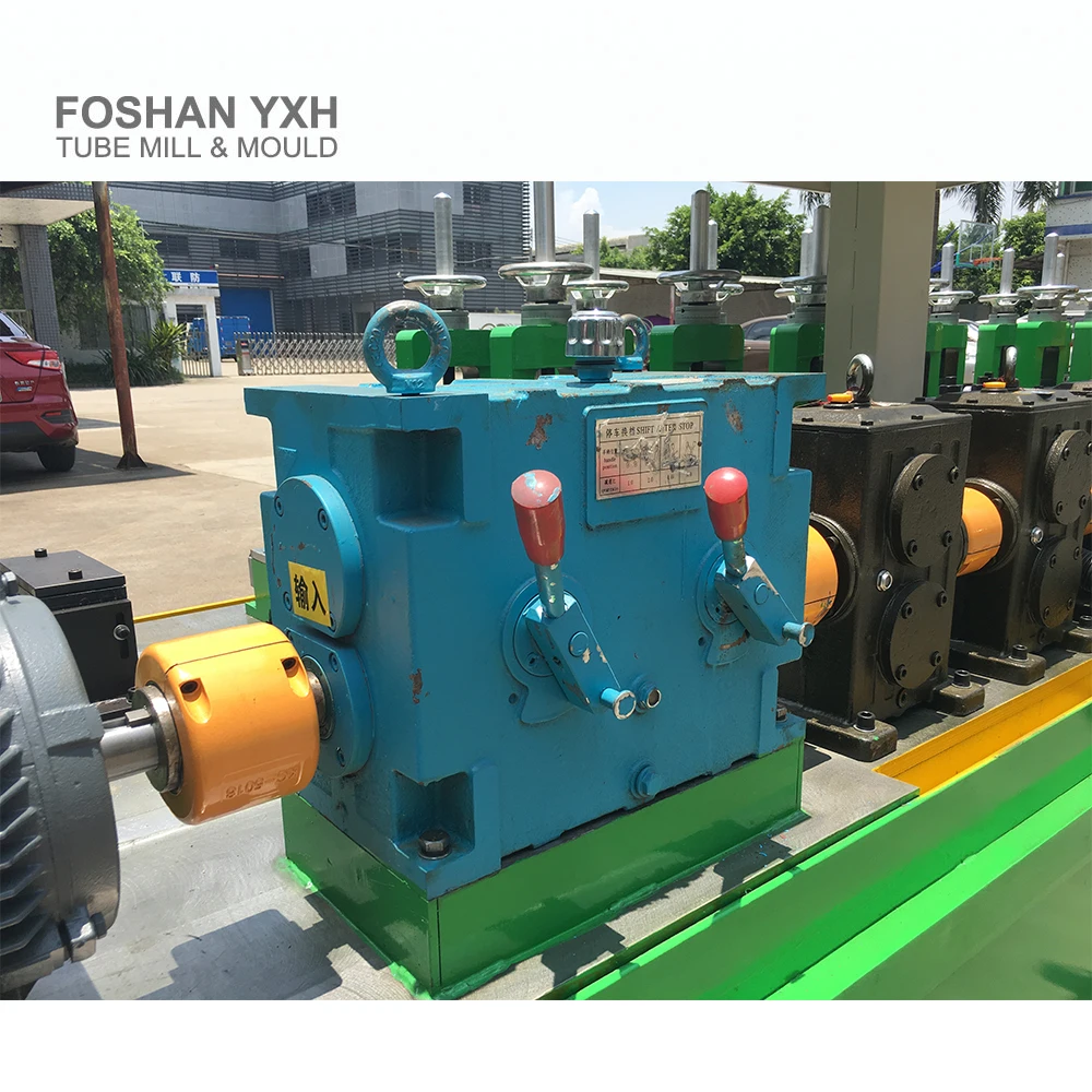 Stainless Steel Welding Tube Finning Machine / Pipe Roll Forming Line