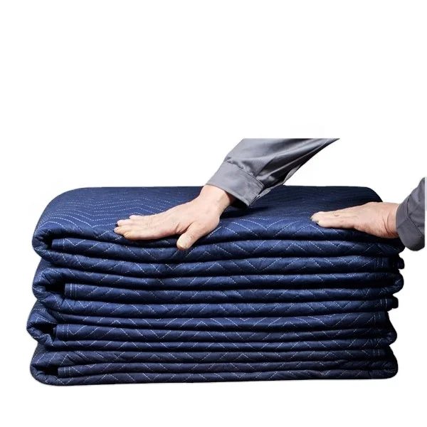 2023 Qualified Branding Trim Printed Warehouse or Movers Blanket for Australia Furniture Removalist Blanket