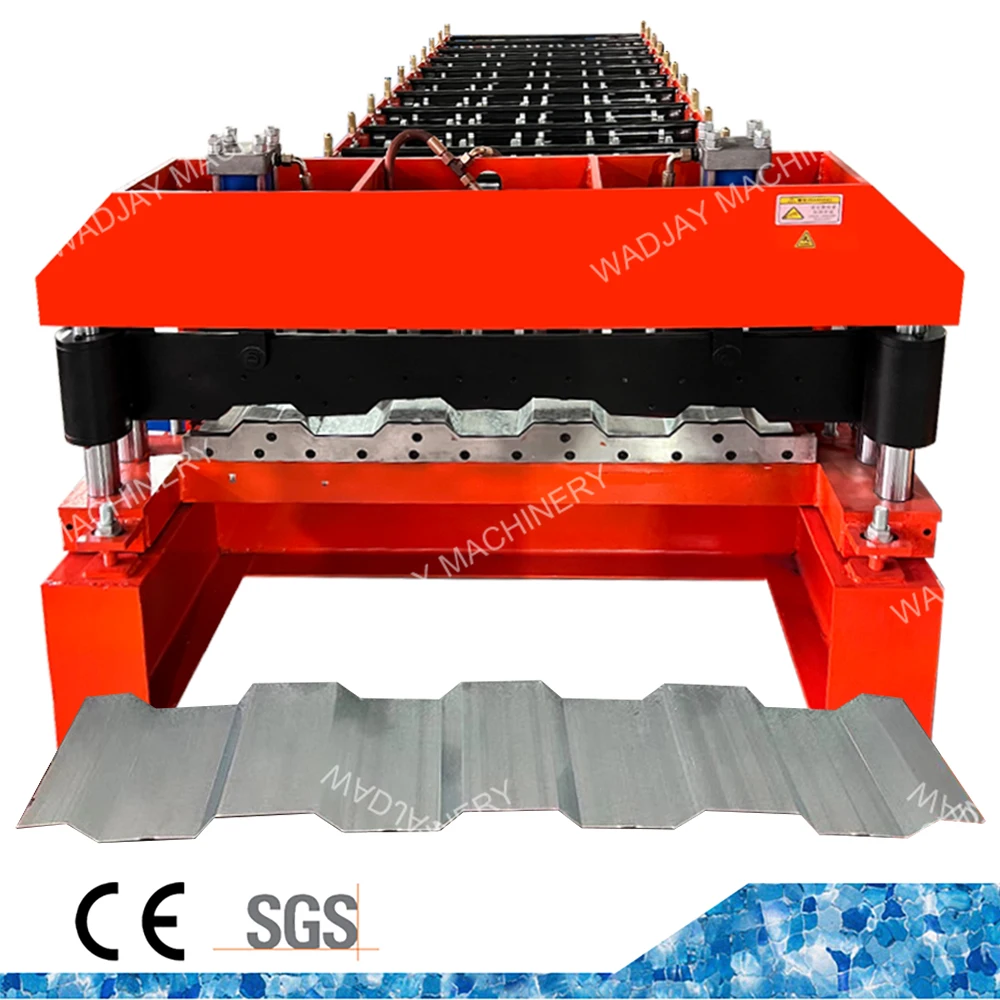 Aluminium Color Steel Trapezoidal Car Box Container Plate Roof Panel Roofing Sheet Cold Roll Forming Making Machine
