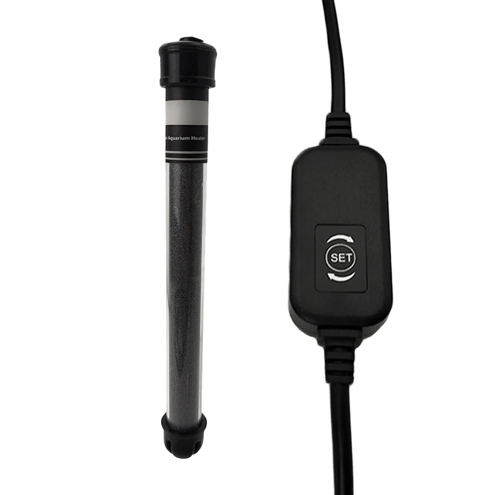 Aquarium Fish Tank 100W Water Heating Electric Quartz LED Temperature Wire Control Heater