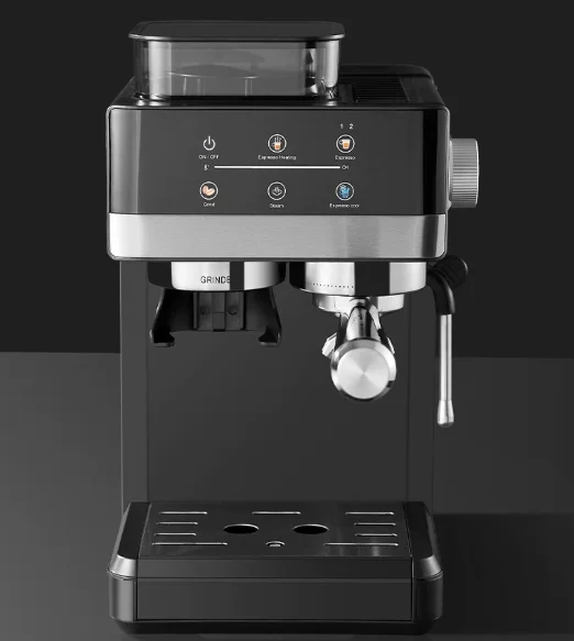 New professional coffee machine 20bar powerful pressure pump cappuccino Latte electric expresso coffee machine with grinder