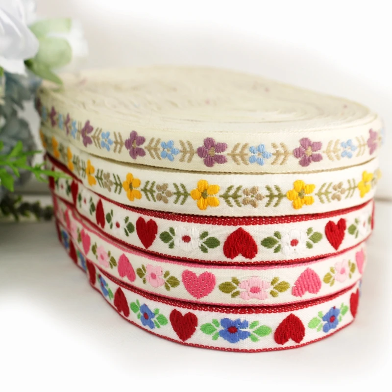 20 yards/roll Factory direct woven ribbon sewing lace fabric diy craft earrings garment decorating accessories lace trims