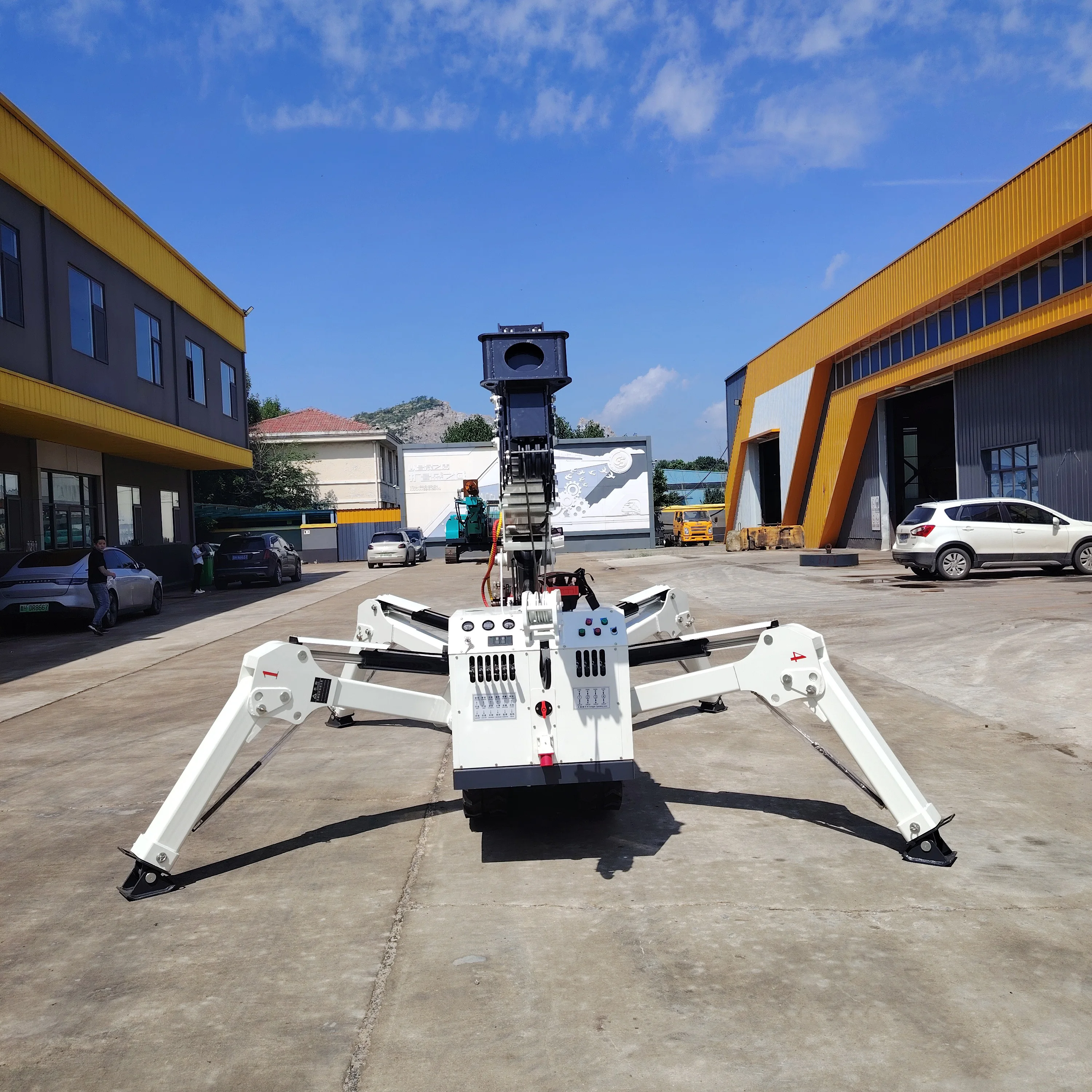 P-319 CE EPA High Quality Crawler Lifter 3 5 8 10 Ton Heavy Tracked Cranes 8t Construction Mobile Spider Crane For Sale