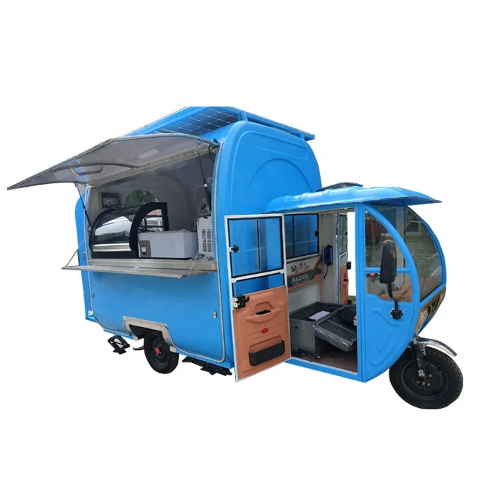 3 wheels food cart mobile electric food tricycle food cart for sale