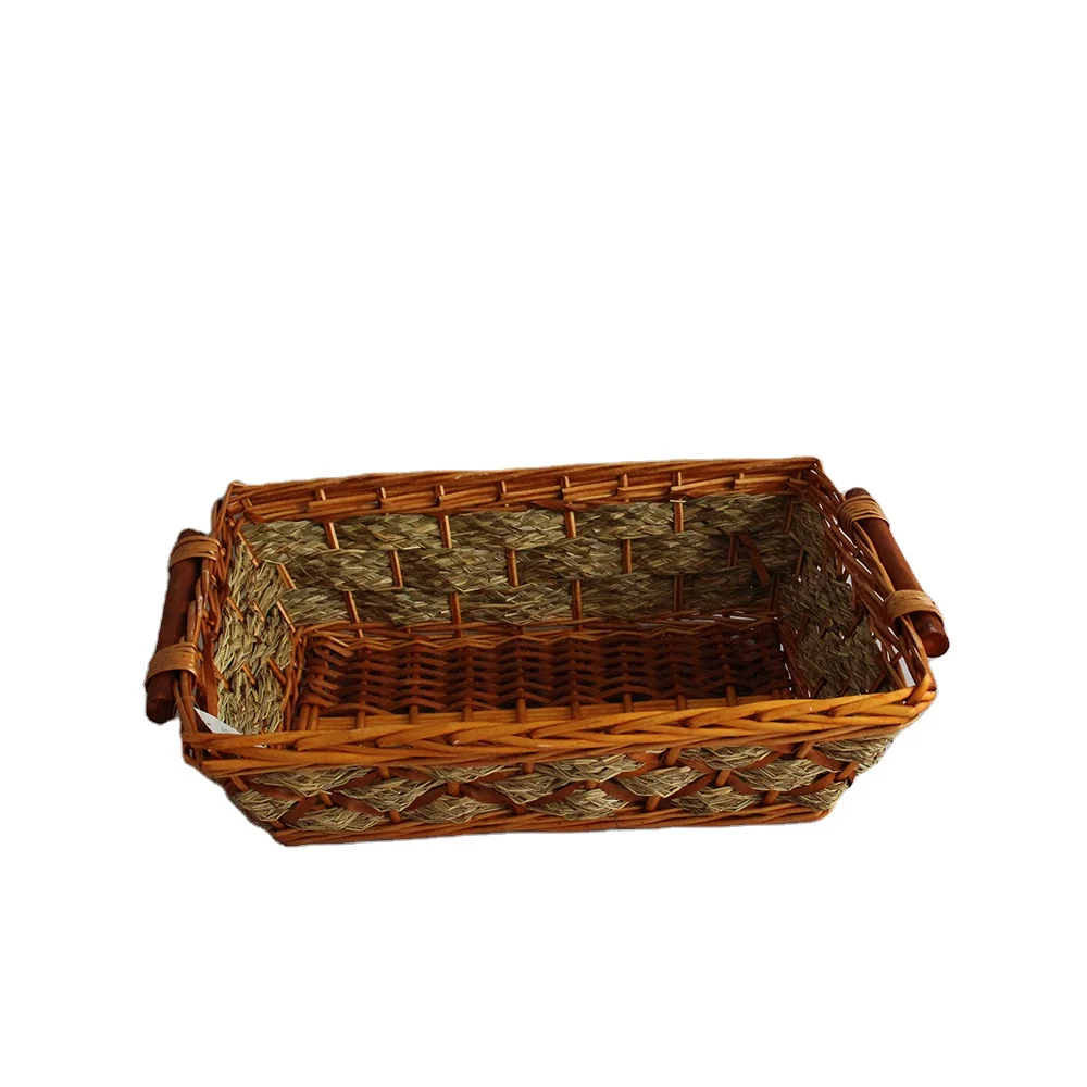 Hot Selling Natural Rattan Tray Basket