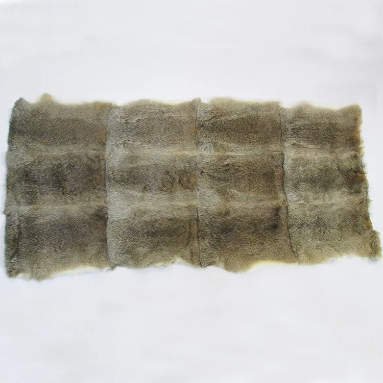 Cheap Price Factory Directly Genuine hare rabbit fur skin Soft Bedding Rabbit Fur throw