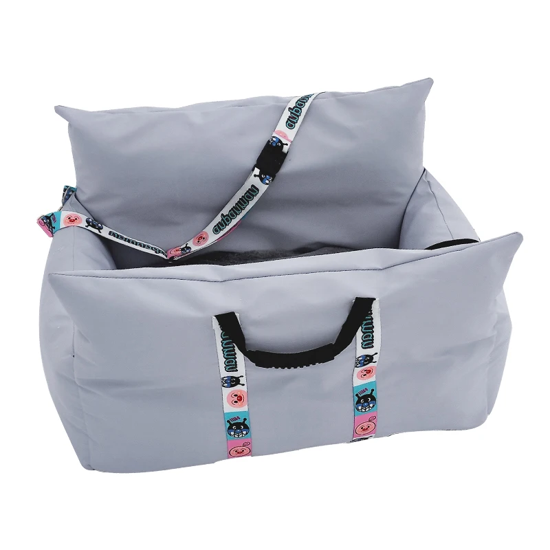 Car pet nest waterproof fabric easy to clean removable dogs nest portable home car safety seat