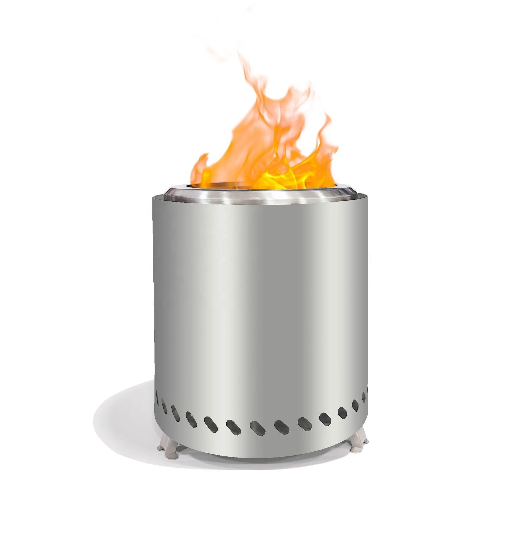 Smokeless Table Top Firepit for Urban Portable Mini Fire Pit Safe Burning by Pellets or Wood