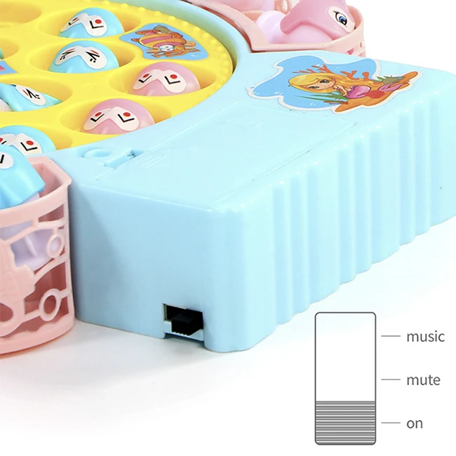 Детский Электрический Рыболовный набор, игрушечный поворотный стол для рыбалки, Интеллектуальный Детский развивающий Электрический Рыболовный набор со звуком и светом