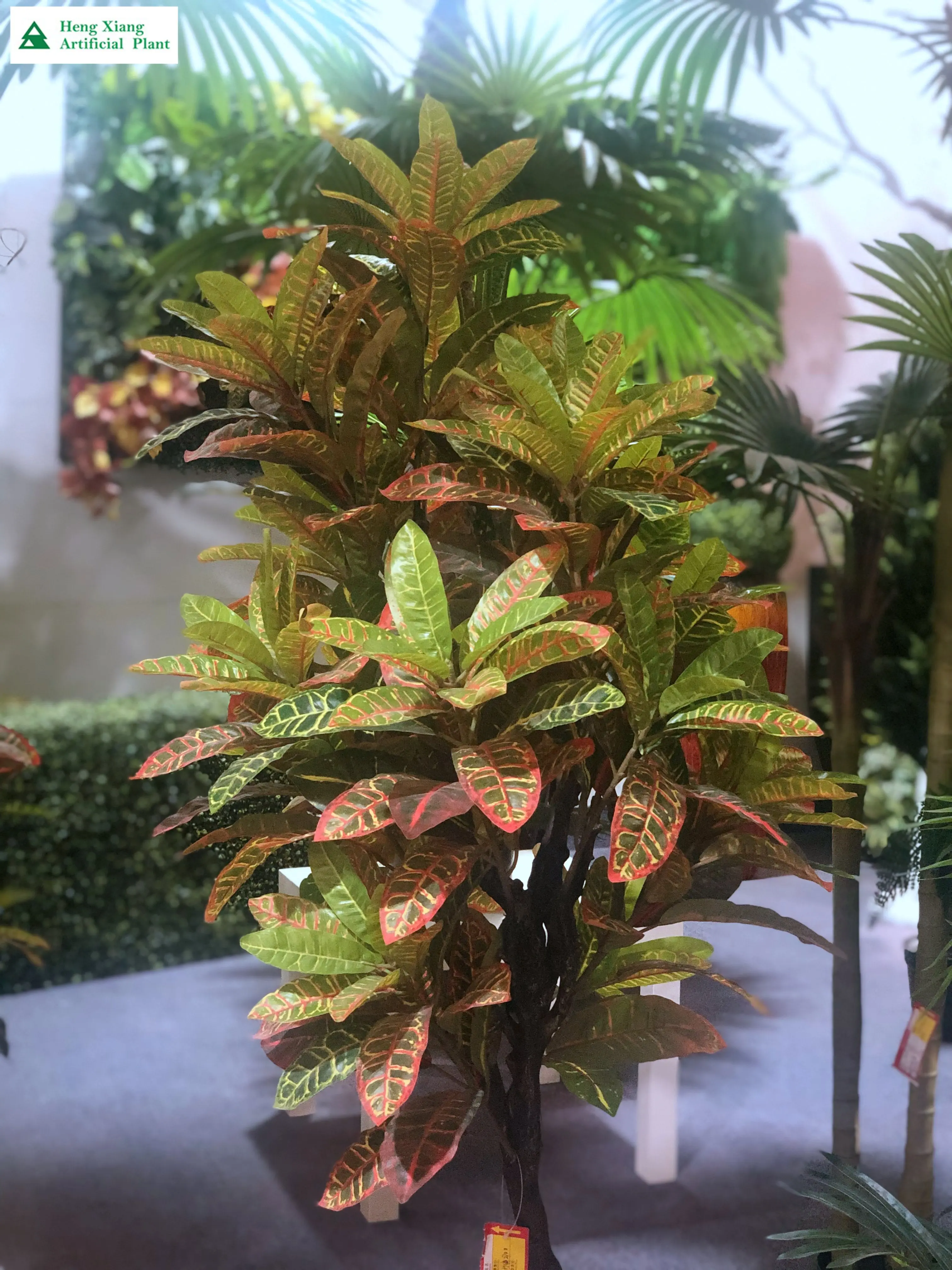 High quality Artificial Croton  Plant beautiful leaves wholesale artificial plant tree for sale