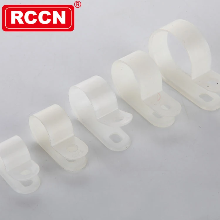 RCCN Natural Color Wire Cable Clamp UC-2 Longlasting NYLON Wire Clamp Saddle Tie Mounts