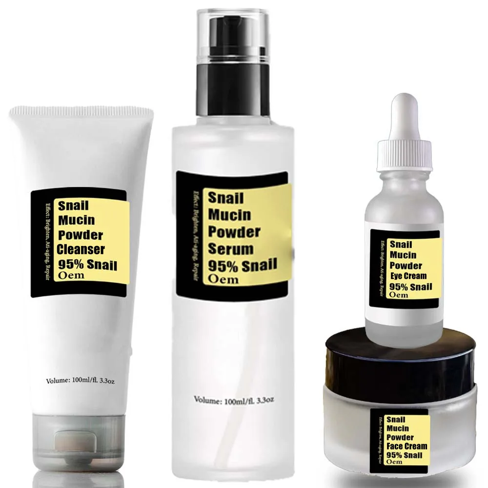 Private label Advance Snail Mucin Powder hydrating moisturizing Snail Protein Serum soothe damaged skin