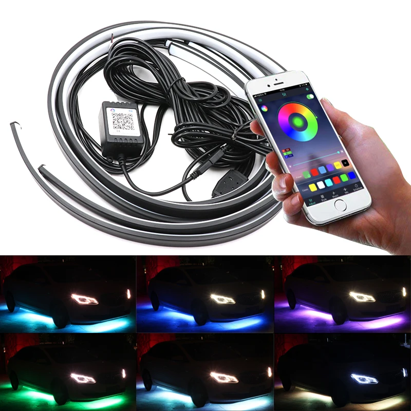  Гирлянда для салона гибкая атмосфера аксессуары украшения rgb декоративная окружающая полоса светодиодная внутренняя подсветка