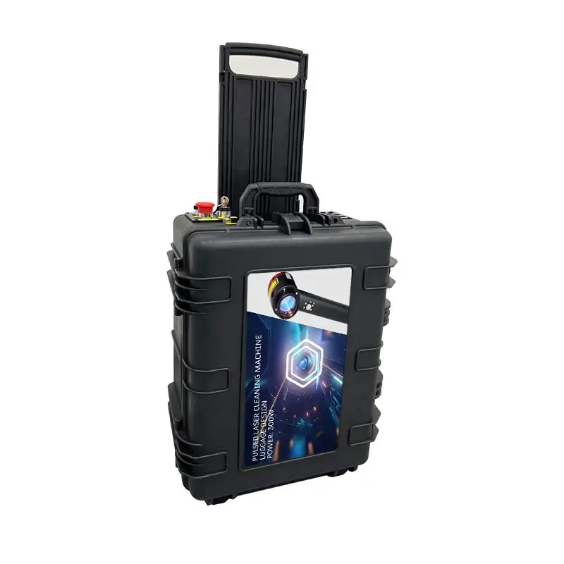 Portable 200w 300w Pulse Laser Cleaning Machine For Remove Rust Wash Machines Cars